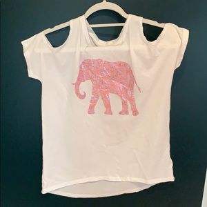 Shoulder-less White Top